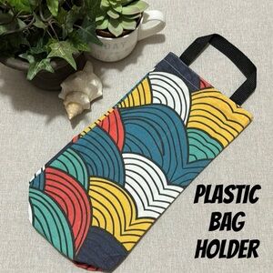 Cotton Bag Organizer for Plastic Shopping Bags-EUC